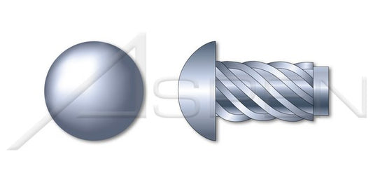 Steel Zinc Plated Round Head U-Drive Hammer Screw - Image 1