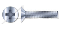 A2 Stainless Steel Flat Phillips® Drive Full Thread Metric Machine Screw