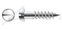DIN 96 Metric A4 Stainless Steel Round Slot Drive Wood Screw