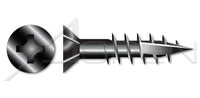 Flat Phillips® Drive Type 17 Point Nibs Under Head Deep Thread Steel Black Oxide Wood Screw