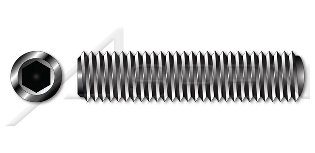 Alloy Steel Oval Point UNC Coarse Thread Hex Socket Set Screw - Image 1