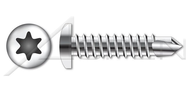 AISI 304 Stainless Steel (18-8) Type "B" Truss Phillips® Drive Self-Tapping Sheet Metal Screw - Image 1