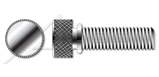 Knurled Head with Shoulder Stainless Steel Thumb Screw - Image 1