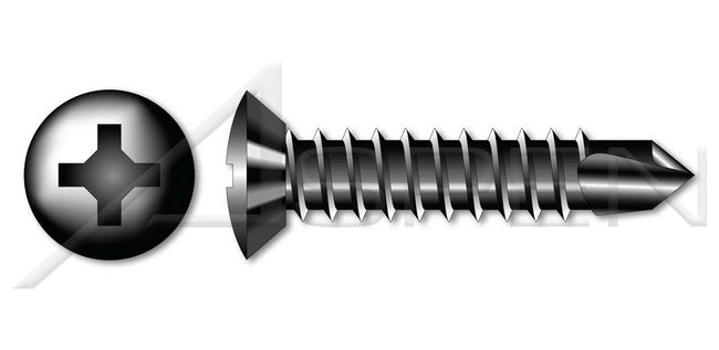 AISI 316 Stainless Steel Type "A" Slotted Hex Indented Washer Self-Tapping Sheet Metal Screw - Image 1