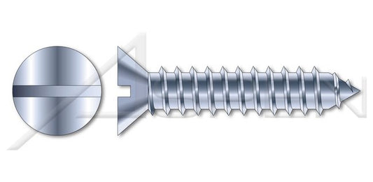 DIN 7971/ISO 1481 Metric Steel Zinc Plated Pan Slot Drive Full Thread Self-Tapping Sheet Metal Screw - Image 1