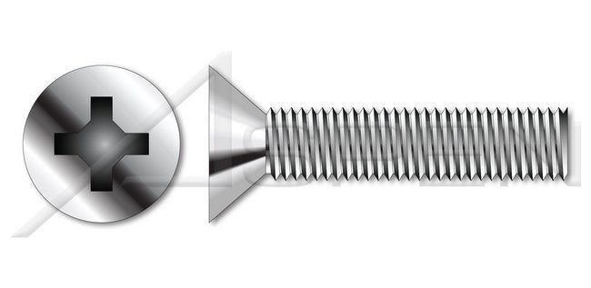 AISI 304 Stainless Steel (18-8) Pan Slot Drive Full Thread Machine Screw - Image 1