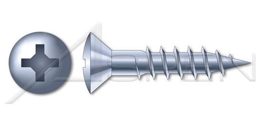 Oval Phillips® Drive Undersized Body Steel Zinc Plated Wood Screw - Image 1
