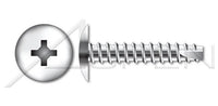 AISI 304 Stainless Steel (18-8) Type "25" Truss Phillips® Drive Thread Cutting Screw