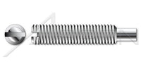A2 Stainless Steel Long Dog Point Full Thread Slotted Set Screw