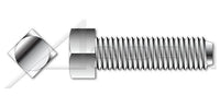 AISI 304 Stainless Steel (18-8) Square Head Cup Point Full Thread Set Screw