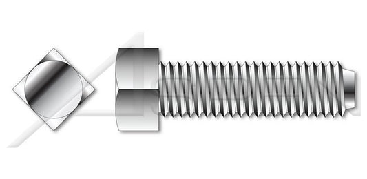 AISI 304 Stainless Steel (18-8) Square Head Cup Point Full Thread Set Screw - Image 1