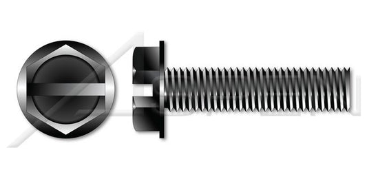 Steel Zinc Plated Fillister Slot Drive Full Thread Machine Screw - Image 1
