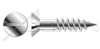 DIN 97 Metric A2 Stainless Steel Flat Slot Drive Wood Screw