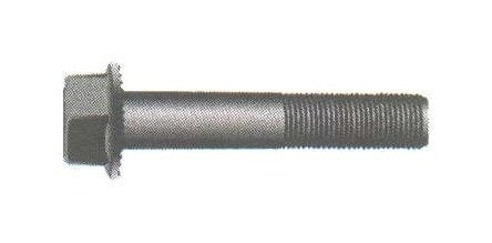 High Strength 120M PSI Serrated Flange Bolt - 3/8-16 x 1 - Zinc/Clear - Image 1