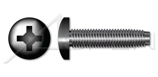 Steel Black Oxide and Waxed Pan Phillips® Drive Trilobe Thread Rolling Screw for Metals - Image 1