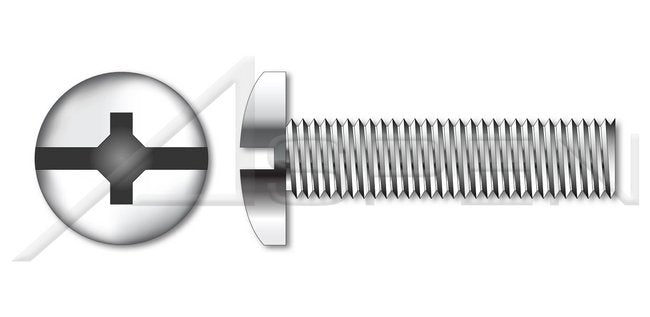 AISI 304 Stainless Steel (18-8) Phillips®/Slot Drive Sidewalk Bolts Machine Screws - Image 1