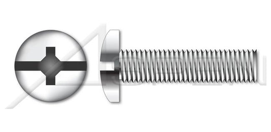 AISI 304 Stainless Steel (18-8) Phillips®/Slot Drive Sidewalk Bolts Machine Screws - Image 1
