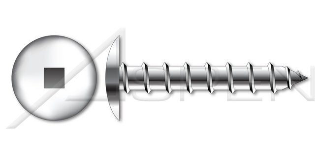 AISI 304 Stainless Steel (18-8) Pan Square Drive Self-Drilling Screw - Image 1