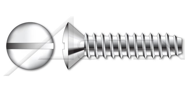 AISI 304 Stainless Steel (18-8) Oval Undercut Phillips® Drive Self-Drilling Screw - Image 1