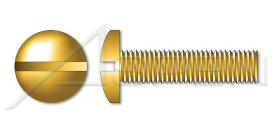 Steel Zinc Plated Binding Head Slot/Phillips® Drive Full Thread Machine Screw - Image 1