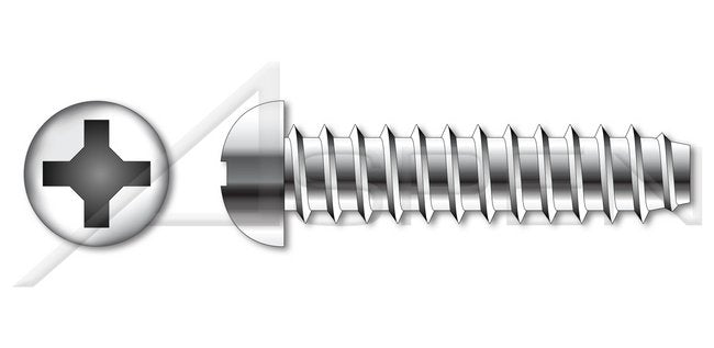 AISI 304 Stainless Steel (18-8) Type "A" Indented Hex Head Self-Tapping Sheet Metal Screw - Image 1