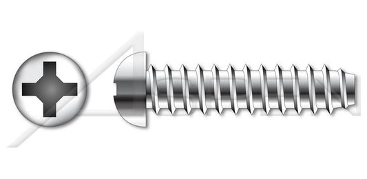 AISI 304 Stainless Steel (18-8) Type "A" Indented Hex Head Self-Tapping Sheet Metal Screw - Image 1