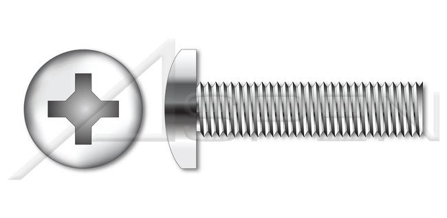 AISI 304 Stainless Steel (18-8) 100 Degree Countersink Flat 100 Degree Slot Drive Full Thread Machine Screw - Image 1