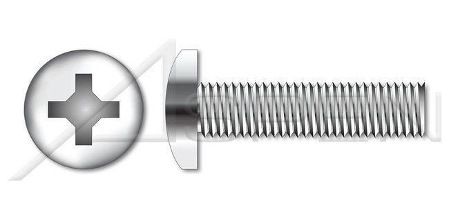 Steel Zinc Plated Oval Undercut Phillips® Drive Full Thread Machine Screw - Image 1