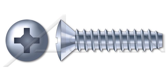 Steel Zinc Plated and Baked Serrated Pan Phillips® Drive Self-Drilling Screw - Image 1