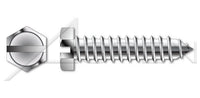 Slotted Steel Black Oxide Type "AB" Hex Indented Washer Self-Tapping Sheet Metal Screw