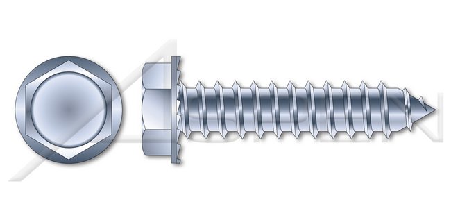 Steel Zinc Plated and Baked Type "A" Flat Undercut Square Drive Self-Tapping Sheet Metal Screw - Image 1