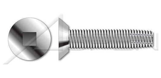 300 Series Stainless Steel Type "F" Flat Undercut Square Drive Thread Cutting Screw - Image 1