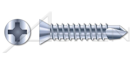 AISI 304 Stainless Steel (18-8) Type "A" Flat Countersunk Head Tamper Resistant Drilled Spanner Drive Self-Tapping Sheet Metal Security Screw - Image 1
