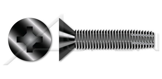 Steel Black Oxide Type "F" Flat Head Phillips® Drive Thread Cutting Screw - Image 1