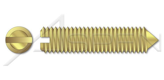 Brass Cone Point Slotted Set Screw - Image 1