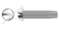 AISI 304 Stainless Steel (18-8) Type "F" Round Slot Drive Thread Cutting Screw