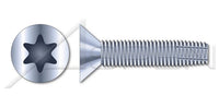 Steel Zinc Plated and Baked Type "F" Flat Head 6 Lobe Torx® Drive Thread Cutting Screw