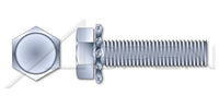 Steel Zinc Plated and Baked Indented Hex Head External Tooth Washer Safety and Environmental Management System (SEMS) Machine Screw