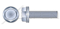 Steel Zinc Plated and Baked Hex Indented Washer Head Internal Tooth Washer Safety and Environmental Management System (SEMS) Machine Screw