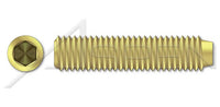 Brass Cup Point Full Thread Hex Socket Set Screw