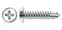 AISI 410 Stainless Steel Hex Indented Washer Head with Sealing Washer Self-Drilling Screw