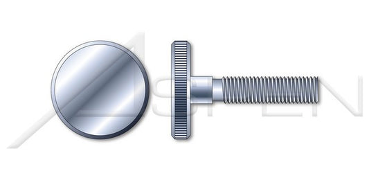 DIN 653 Metric Steel Zinc Plated Knurled Flat Head Low Type Thumb Screw - Image 1