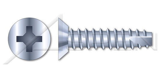 Steel Zinc Plated Type "25" Flat Undercut Phillips® Drive Thread Cutting Screw - Image 1