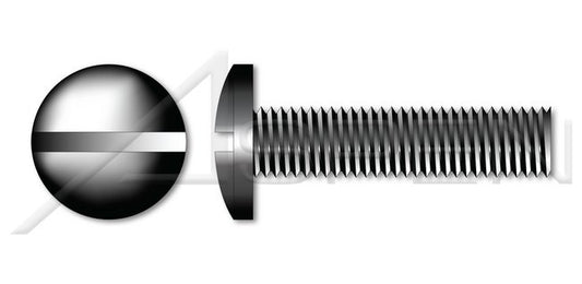 A2 Stainless Steel Pan Slot Drive Full Thread Metric Machine Screw - Image 1
