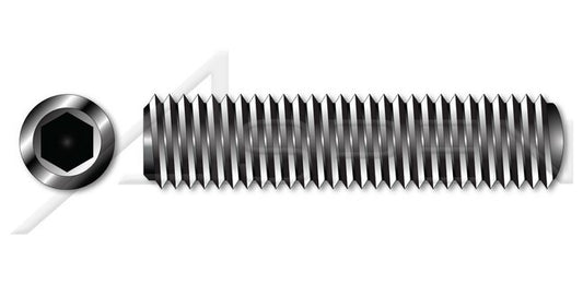 Alloy Steel Made in U.S.A. Oval Point UNC Coarse Thread Hex Socket Set Screw - Image 1