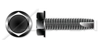 Steel Black Oxide Type "23" Hex Indented Washer Head Thread Cutting Screw