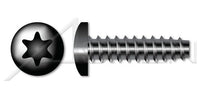Steel Black Oxide and Waxed Pan 6Lobe Torx® Drive 48-2 Double-Lead Thread Trilobe Thread Rolling Screw for Plastics
