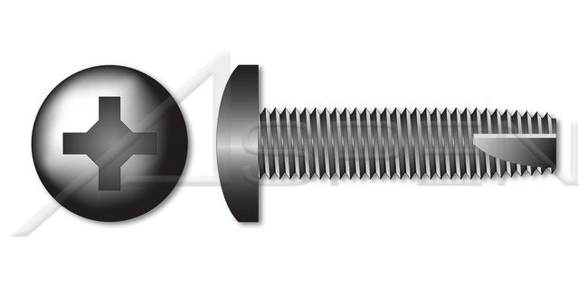 Steel Black Zinc and Baked Type "23" Pan Phillips® Drive Thread Cutting Screw - Image 1