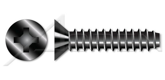 A4 Stainless Steel Flat Phillips® Drive Full Thread Self-Tapping Sheet Metal Screw - Image 1