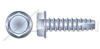 Steel Zinc Plated Type "25" Hex Indented Washer Head Thread Cutting Screw
